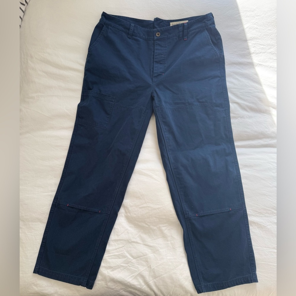 Imperfects Pants Courier Shipyard Canvas Blue Double Knee Carpenter Men's 38